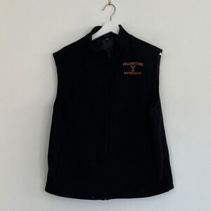 Yellowstone Dutton Ranch Black Fleece Full Zip Vest Mens Large TV Show Merch